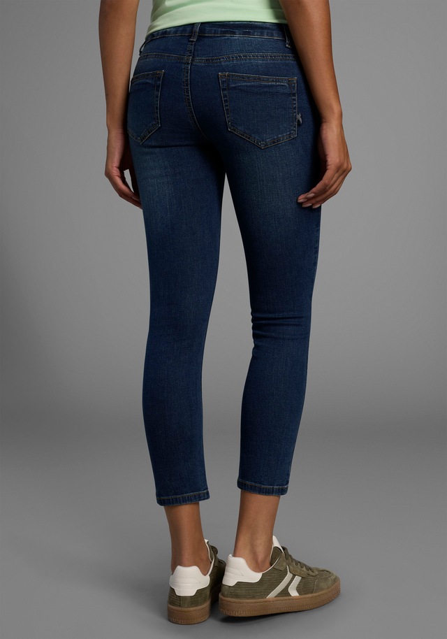 Arizona 7/8-Jeans »mit Keileinsätzen« extra-enger Schnitt, Used-Look-Waschung, niedrige Leibhöhe
