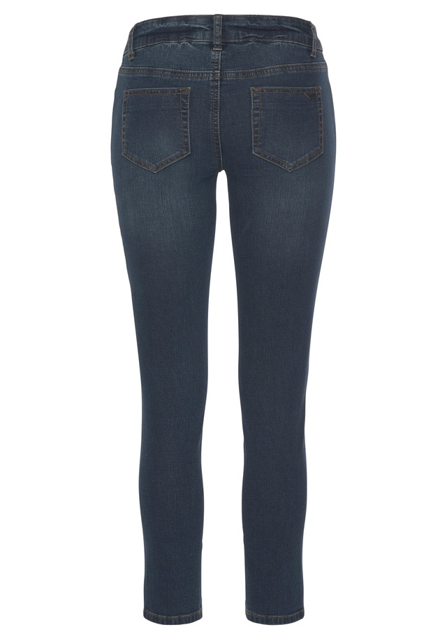 Arizona 7/8-Jeans »mit Keileinsätzen« extra-enger Schnitt, Used-Look-Waschung, niedrige Leibhöhe