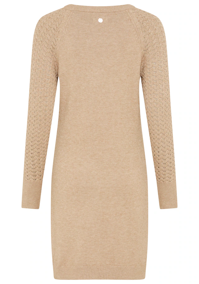 Tamaris Strickkleid »mit figurumspielendem Schnitt« Mini-Länge mit Ajourstrickmuster aus Viskosemischung