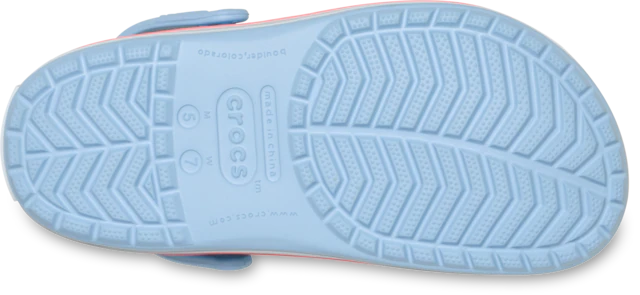 Crocs Clog »Crocband Clog« Sommerschuh, Schlappen, Hausschuh mit zweifarbiger Laufsohle