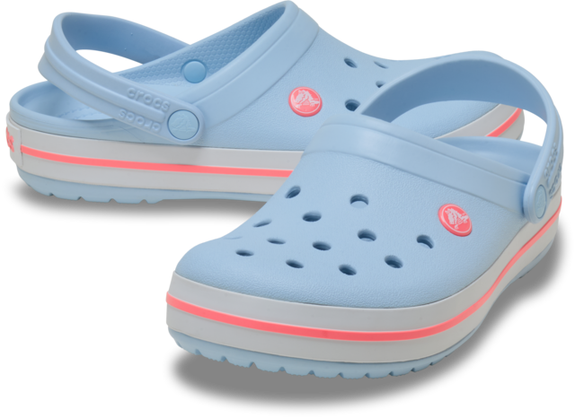 Crocs Clog »Crocband Clog« Sommerschuh, Schlappen, Hausschuh mit zweifarbiger Laufsohle