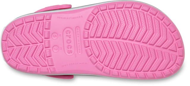 Crocs Clog »Crocband Clog« Sommerschuh, Schlappen, Hausschuh mit zweifarbiger Laufsohle
