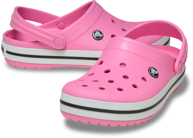 Crocs Clog »Crocband Clog« Sommerschuh, Schlappen, Hausschuh mit zweifarbiger Laufsohle