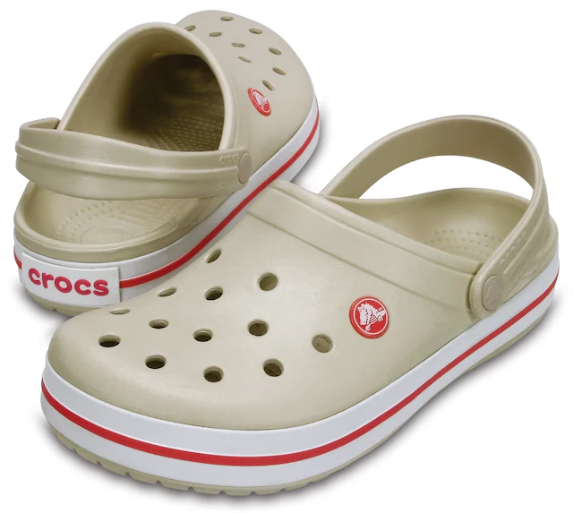 Crocs Clog »Crocband Clog« Sommerschuh, Schlappen, Hausschuh mit zweifarbiger Laufsohle