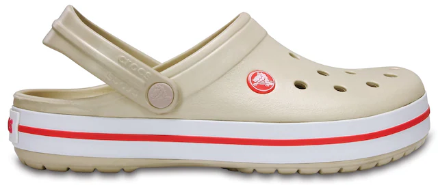 Crocs Clog »Crocband Clog« Sommerschuh, Schlappen, Hausschuh mit zweifarbiger Laufsohle