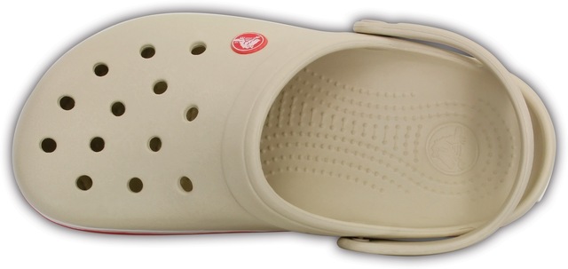 Crocs Clog »Crocband Clog« Sommerschuh, Schlappen, Hausschuh mit zweifarbiger Laufsohle