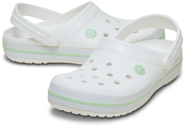 Crocs Clog »Crocband Clog« Sommerschuh, Schlappen, Hausschuh mit zweifarbiger Laufsohle