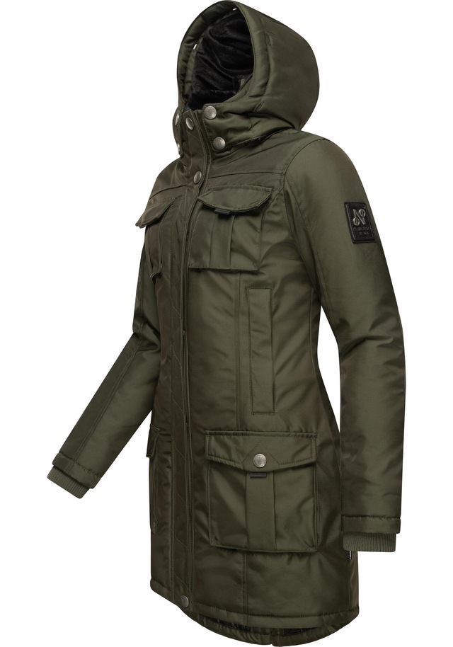 Navahoo Wintermantel »Tiniis« Parka mit abnehmbarer Kapuze und extra Einkaufstasche
