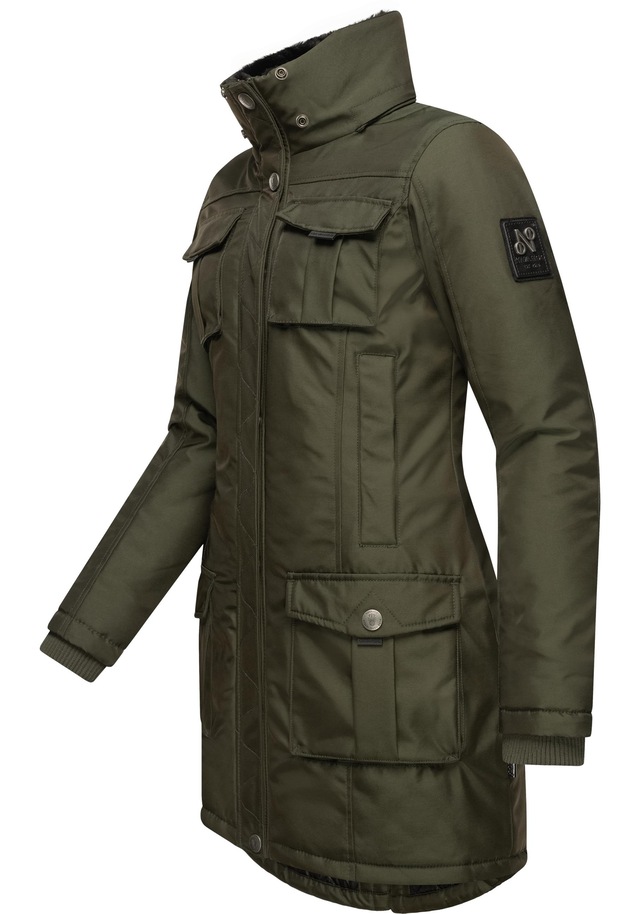 Navahoo Wintermantel »Tiniis« Parka mit abnehmbarer Kapuze und extra Einkaufstasche