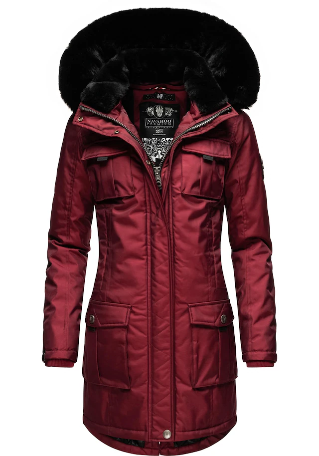 Navahoo Wintermantel »Tiniis« Parka mit abnehmbarer Kapuze und extra Einkaufstasche