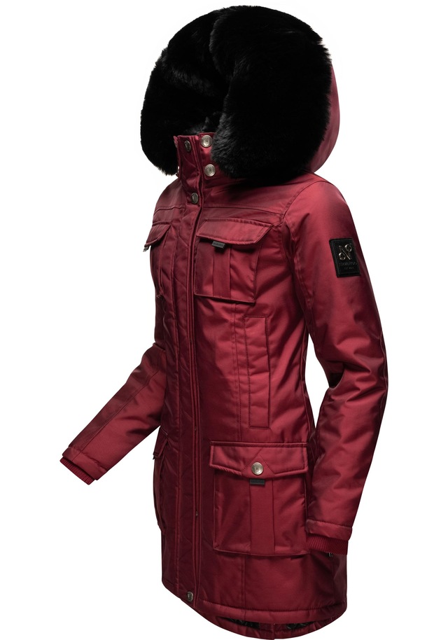 Navahoo Wintermantel »Tiniis« Parka mit abnehmbarer Kapuze und extra Einkaufstasche