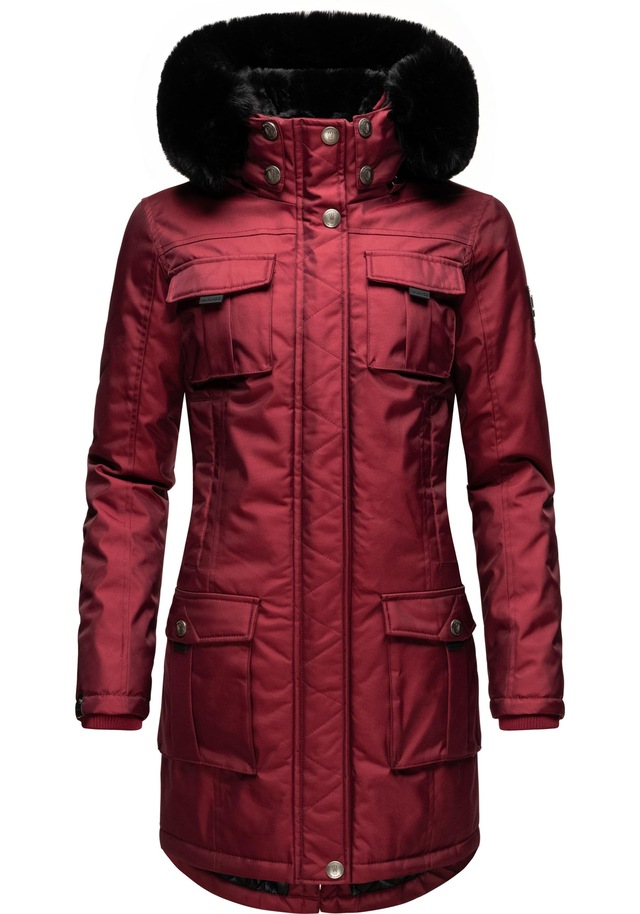 Navahoo Wintermantel »Tiniis« Parka mit abnehmbarer Kapuze und extra Einkaufstasche