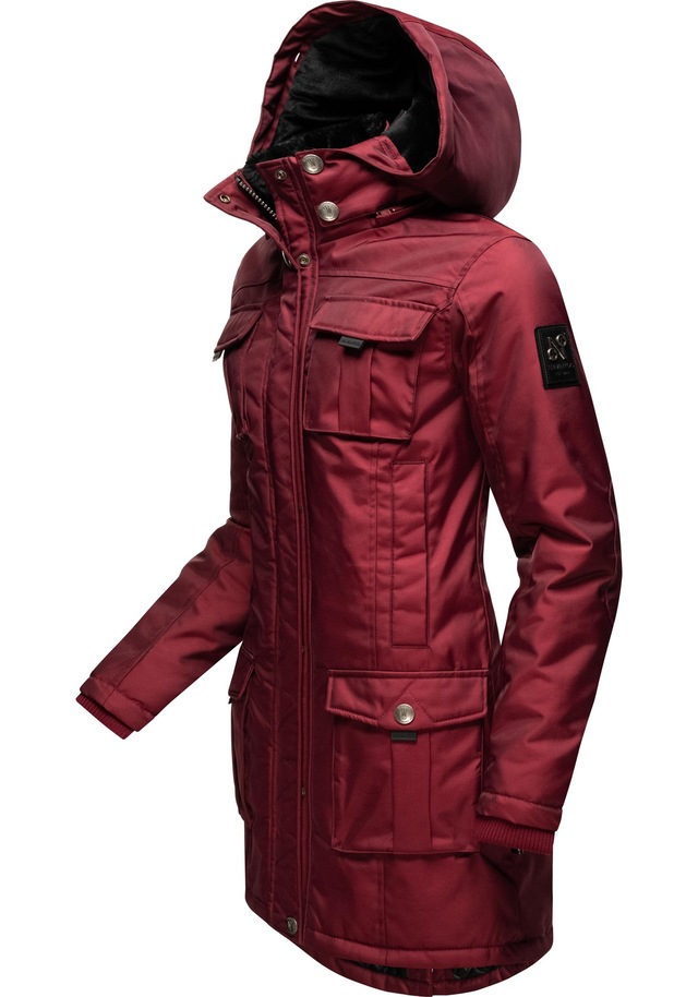 Navahoo Wintermantel »Tiniis« Parka mit abnehmbarer Kapuze und extra Einkaufstasche