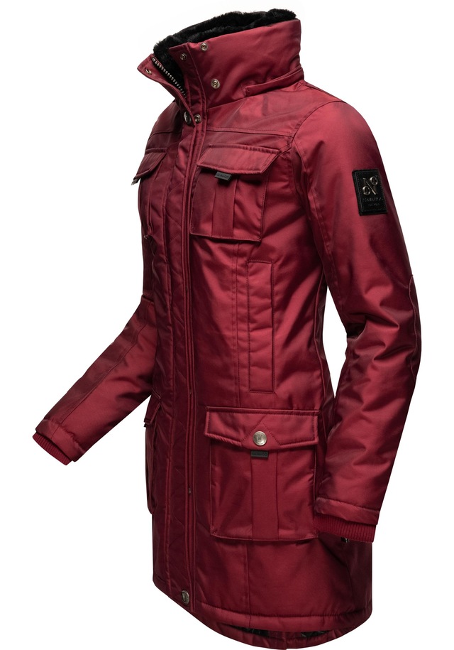 Navahoo Wintermantel »Tiniis« Parka mit abnehmbarer Kapuze und extra Einkaufstasche