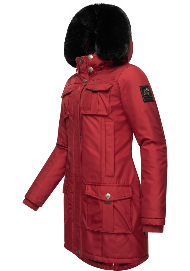 Navahoo Wintermantel »Tiniis« Parka mit abnehmbarer Kapuze und extra Einkaufstasche