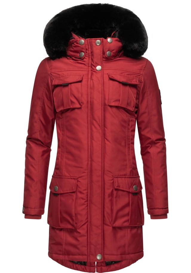 Navahoo Wintermantel »Tiniis« Parka mit abnehmbarer Kapuze und extra Einkaufstasche