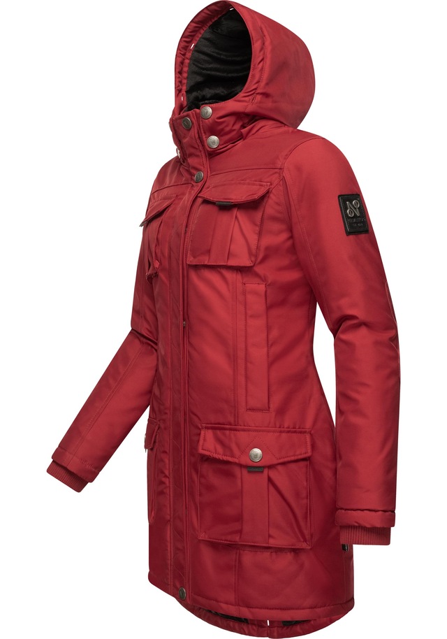 Navahoo Wintermantel »Tiniis« Parka mit abnehmbarer Kapuze und extra Einkaufstasche
