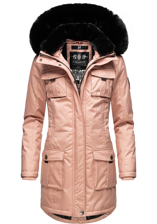 Navahoo Wintermantel »Tiniis« Parka mit abnehmbarer Kapuze und extra Einkaufstasche