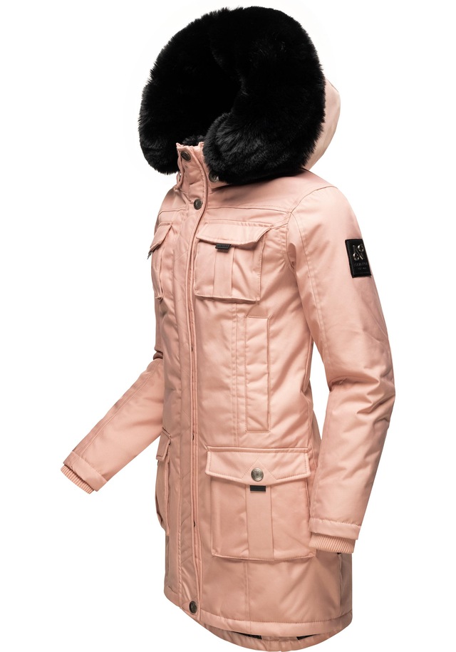 Navahoo Wintermantel »Tiniis« Parka mit abnehmbarer Kapuze und extra Einkaufstasche