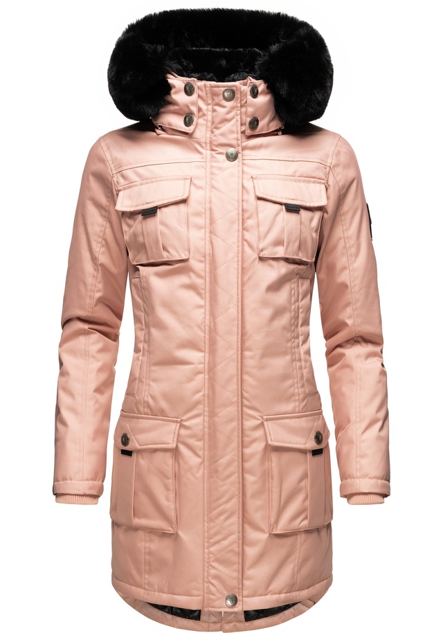 Navahoo Wintermantel »Tiniis« Parka mit abnehmbarer Kapuze und extra Einkaufstasche