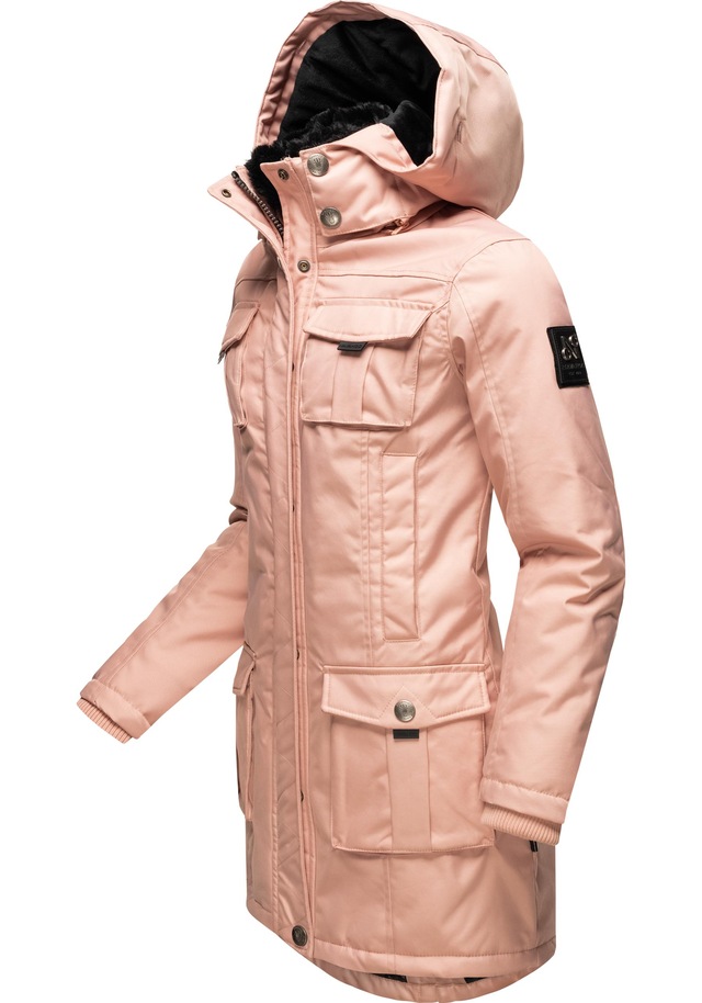 Navahoo Wintermantel »Tiniis« Parka mit abnehmbarer Kapuze und extra Einkaufstasche