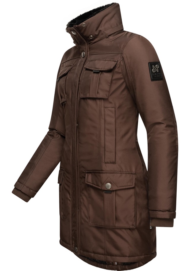 Navahoo Wintermantel »Tiniis« Parka mit abnehmbarer Kapuze und extra Einkaufstasche