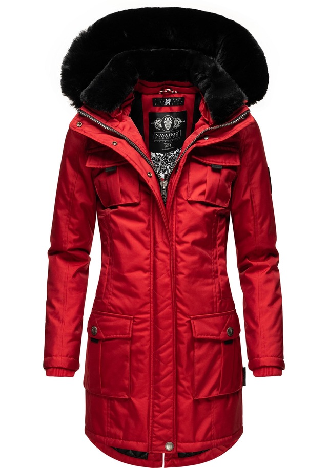 Navahoo Wintermantel »Tiniis« Parka mit abnehmbarer Kapuze und extra Einkaufstasche