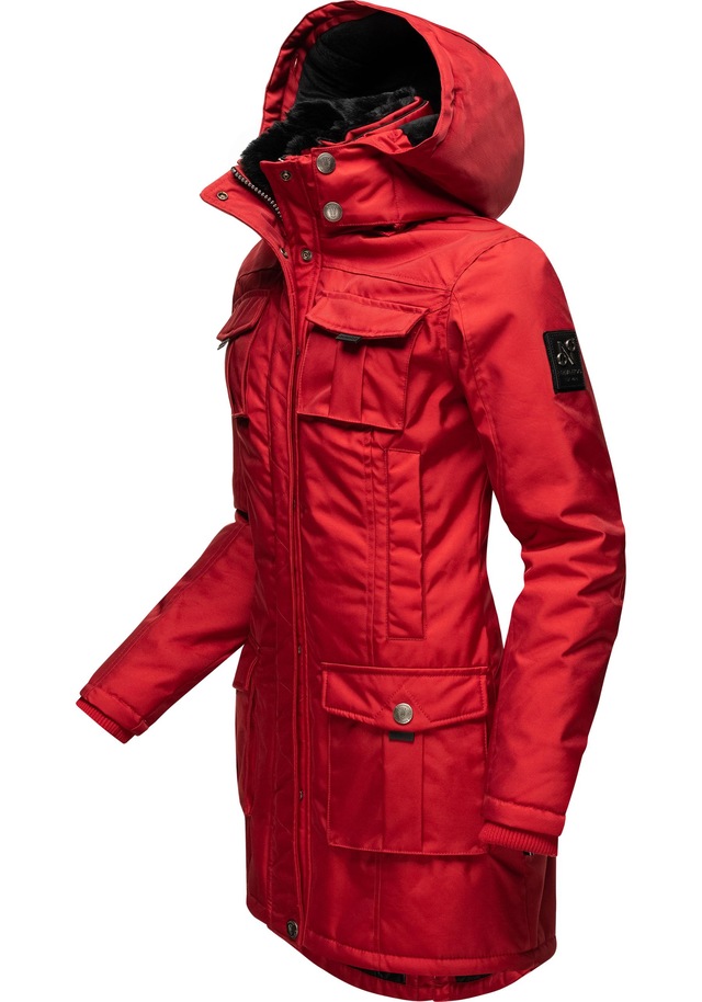Navahoo Wintermantel »Tiniis« Parka mit abnehmbarer Kapuze und extra Einkaufstasche