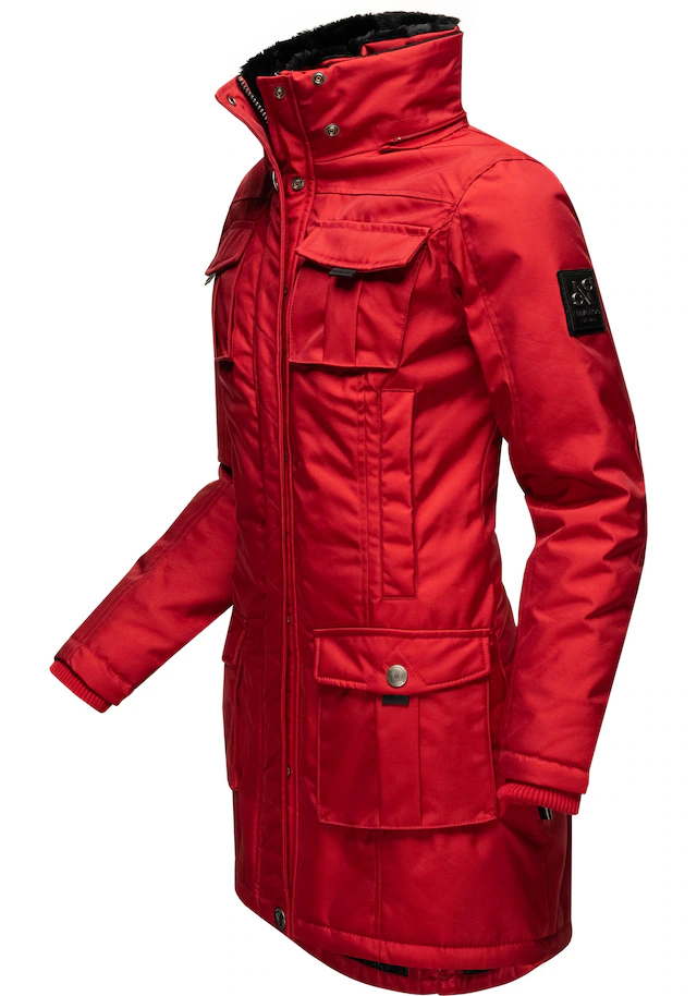 Navahoo Wintermantel »Tiniis« Parka mit abnehmbarer Kapuze und extra Einkaufstasche