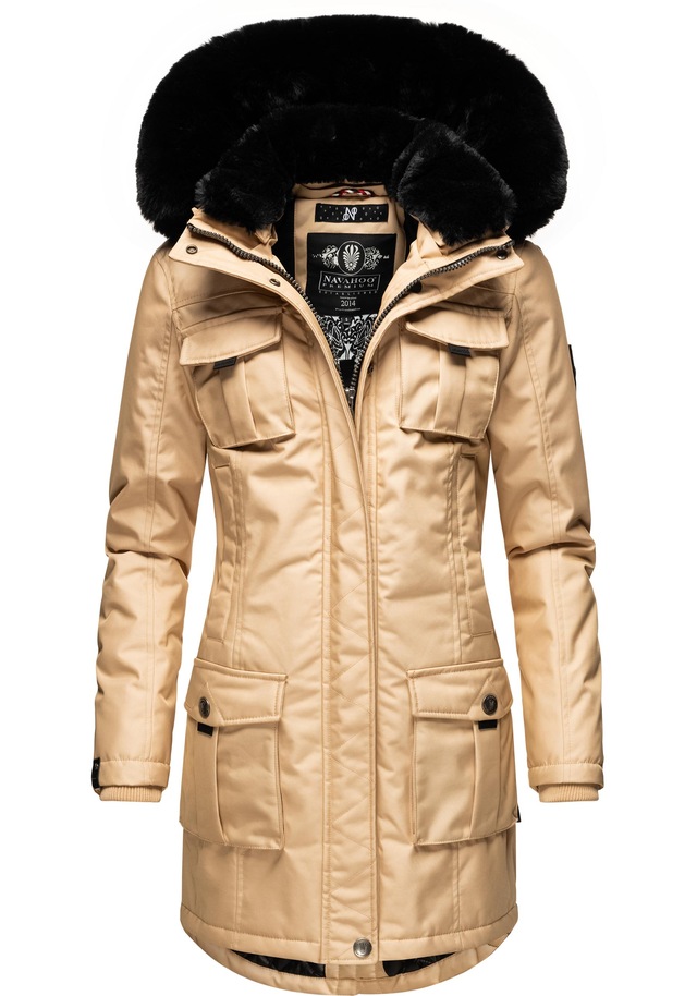 Navahoo Wintermantel »Tiniis« Parka mit abnehmbarer Kapuze und extra Einkaufstasche
