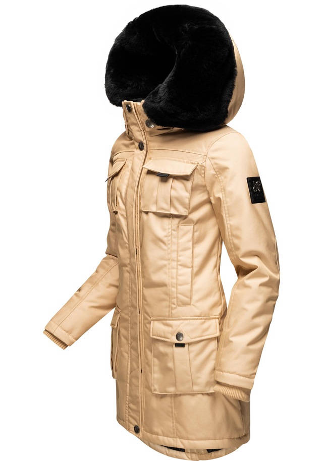 Navahoo Wintermantel »Tiniis« Parka mit abnehmbarer Kapuze und extra Einkaufstasche