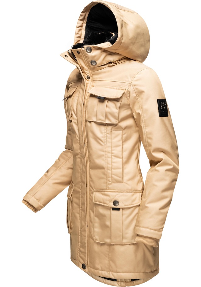 Navahoo Wintermantel »Tiniis« Parka mit abnehmbarer Kapuze und extra Einkaufstasche