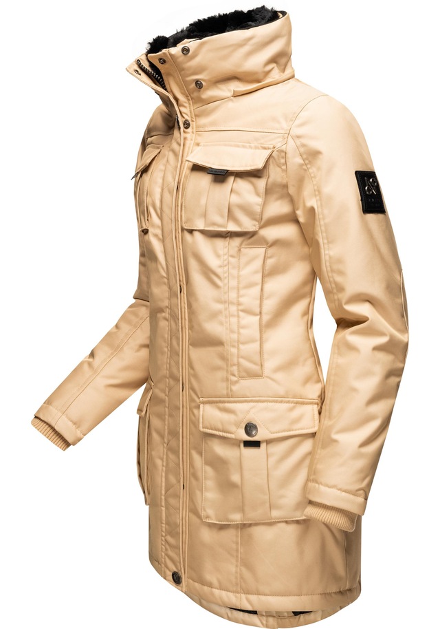 Navahoo Wintermantel »Tiniis« Parka mit abnehmbarer Kapuze und extra Einkaufstasche