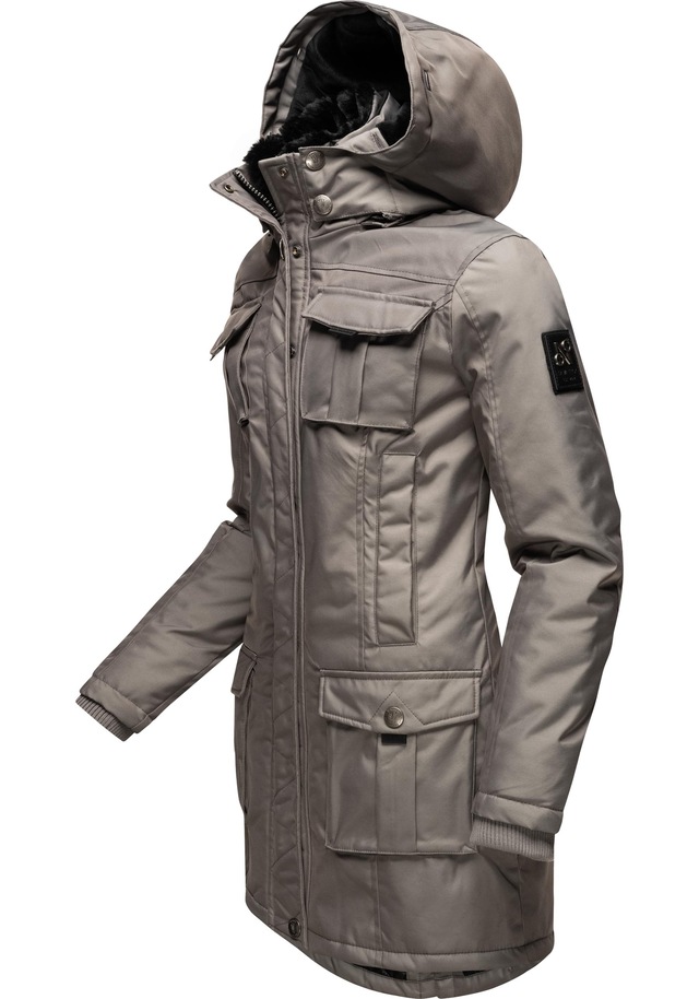 Navahoo Wintermantel »Tiniis« Parka mit abnehmbarer Kapuze und extra Einkaufstasche