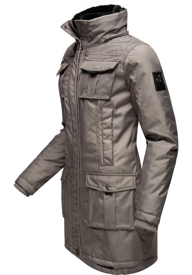 Navahoo Wintermantel »Tiniis« Parka mit abnehmbarer Kapuze und extra Einkaufstasche