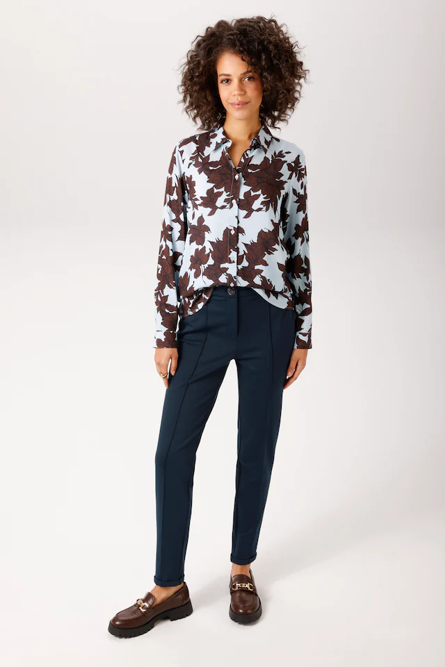 Aniston CASUAL Jerseyhose mit Biesen verziert