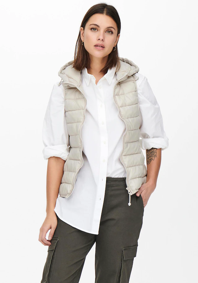 ONLY »ONLNEWTAHOE HOOD WAISTCOAT OTW NOOS« Kunstfaser