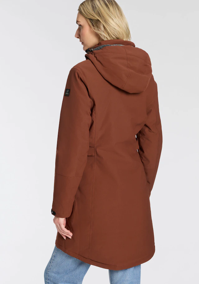 Killtec Parka mit Kapuze mit verschweißten Nähten, 10.000 mm Wassersäule, wasser- und winddicht