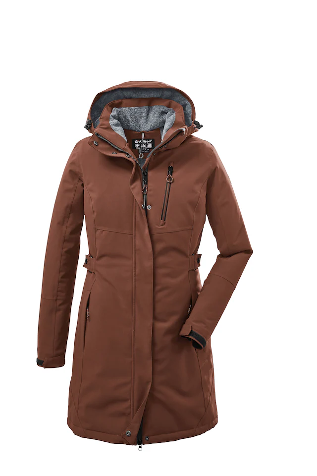 Killtec Parka mit Kapuze mit verschweißten Nähten, 10.000 mm Wassersäule, wasser- und winddicht