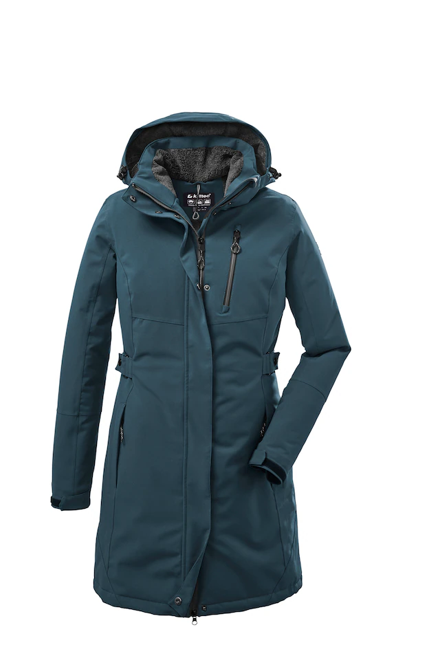 Killtec Parka mit Kapuze mit verschweißten Nähten, 10.000 mm Wassersäule, wasser- und winddicht