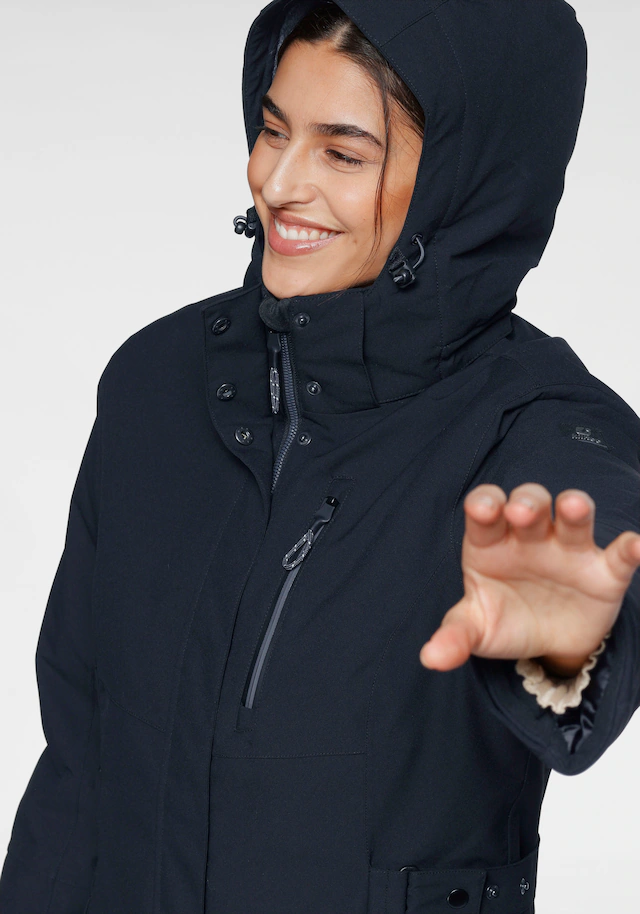 Killtec Parka mit Kapuze mit verschweißten Nähten, 10.000 mm Wassersäule, wasser- und winddicht