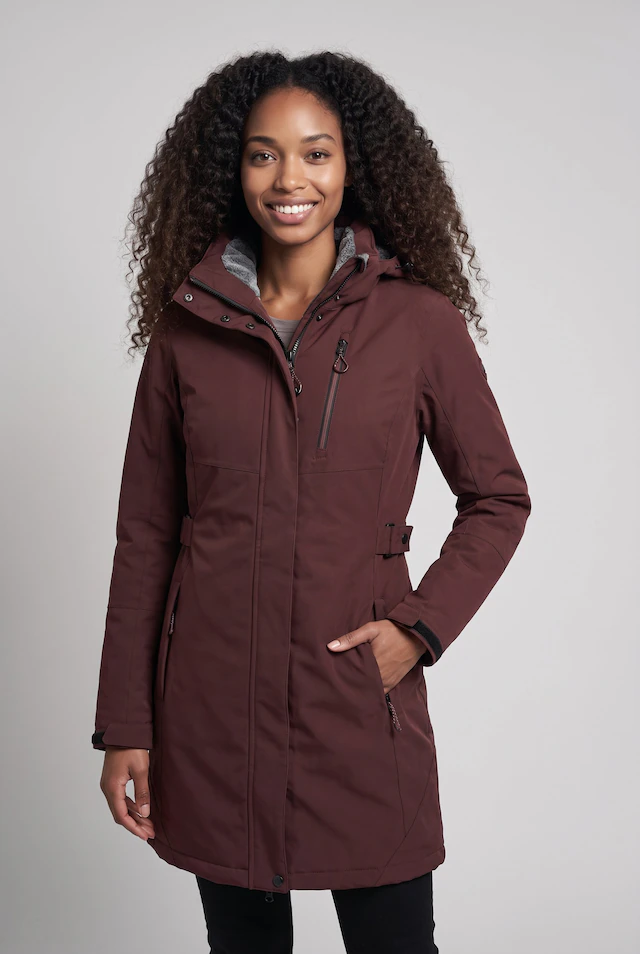 Killtec Parka mit Kapuze mit verschweißten Nähten, 10.000 mm Wassersäule, wasser- und winddicht