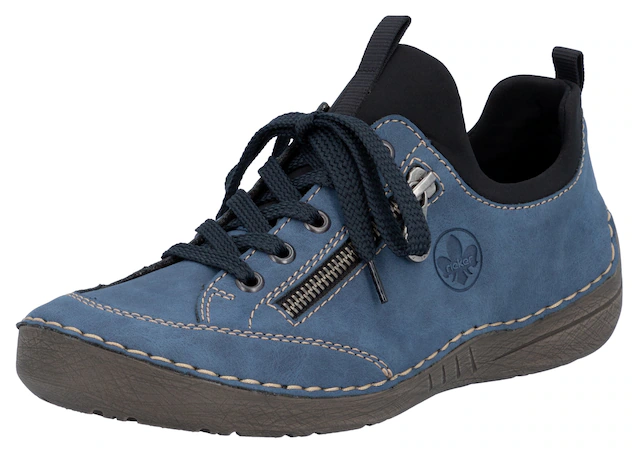 Rieker Slip-On Sneaker Slipper, Schlupfschuh, mit elastischem Einschlupf