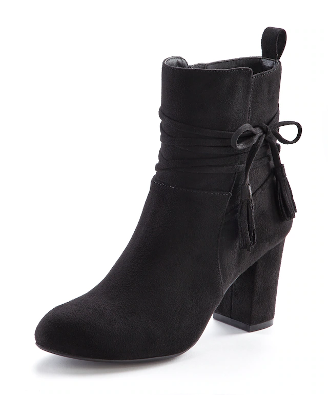 LASCANA Stiefelette »High-Heel-Stiefelette, Ankle Boots, Stiefel,« mit Blockabsatz und raffinierten Riemchen