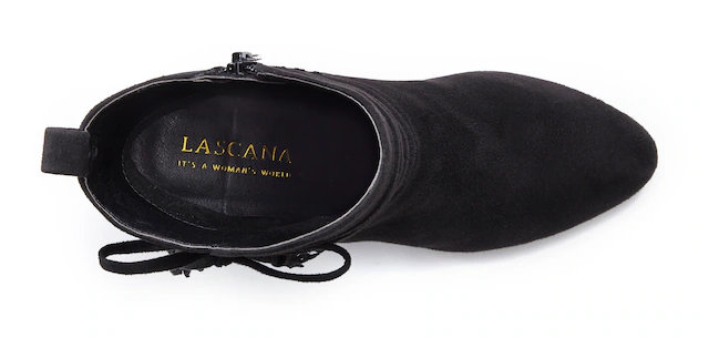 LASCANA Stiefelette »High-Heel-Stiefelette, Ankle Boots, Stiefel,« mit Blockabsatz und raffinierten Riemchen