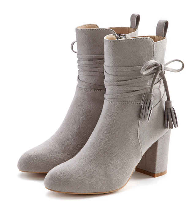 LASCANA Stiefelette »High-Heel-Stiefelette, Ankle Boots, Stiefel,« mit Blockabsatz und raffinierten Riemchen