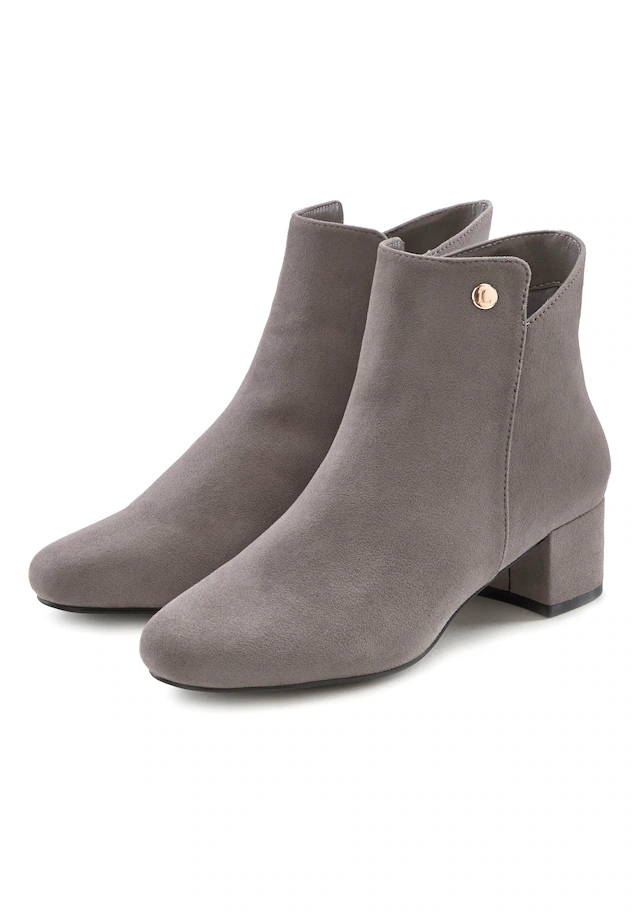 LASCANA Stiefelette »Herbststiefelette, Ankle Boots, Stiefel,« mit bequemen Blockabsatz VEGAN