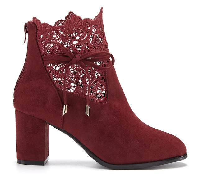 LASCANA High-Heel-Stiefelette »Herbststiefelette, Ankle Boot, Stiefel,« mit modischer Spitze und bequemen Blockabsatz