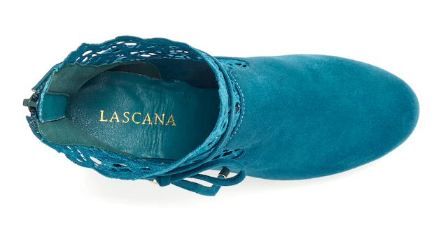 LASCANA High-Heel-Stiefelette »Herbststiefelette, Ankle Boot, Stiefel,« mit modischer Spitze und bequemen Blockabsatz