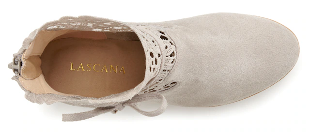 LASCANA High-Heel-Stiefelette »Herbststiefelette, Ankle Boot, Stiefel,« mit modischer Spitze und bequemen Blockabsatz